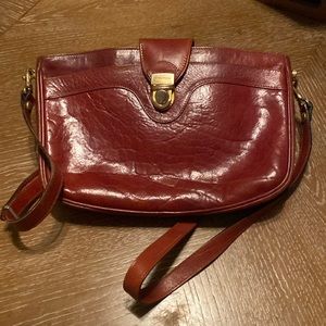Vintage Oroton brown, leather purse /Crossbody